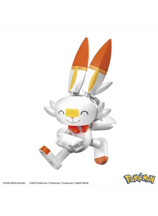 MEGA Construx Pokemon Series 17 Scorbunny Figure Building Set with Luxury Poke Ball  - Image 5