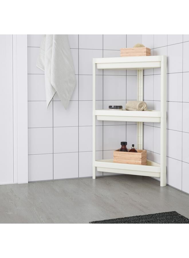 Zaboon Corner shelf unit, white, 33x33x71 cm - Image 2