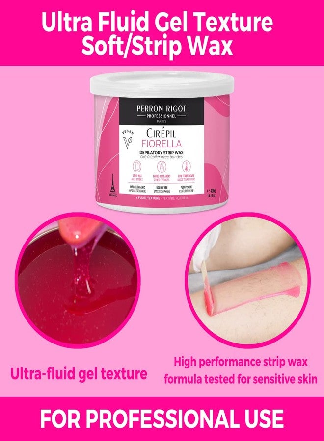 Cirepil - Fiorella - 400g - Soft Wax - Strips Needed/ 14.11 oz Wax Tin - High Performance Hypoallergenic, Removes Hair in One Pass - Ultra-Fluid Gel Texture & Easy to Apply - Perfect for Large Areas - Image 4