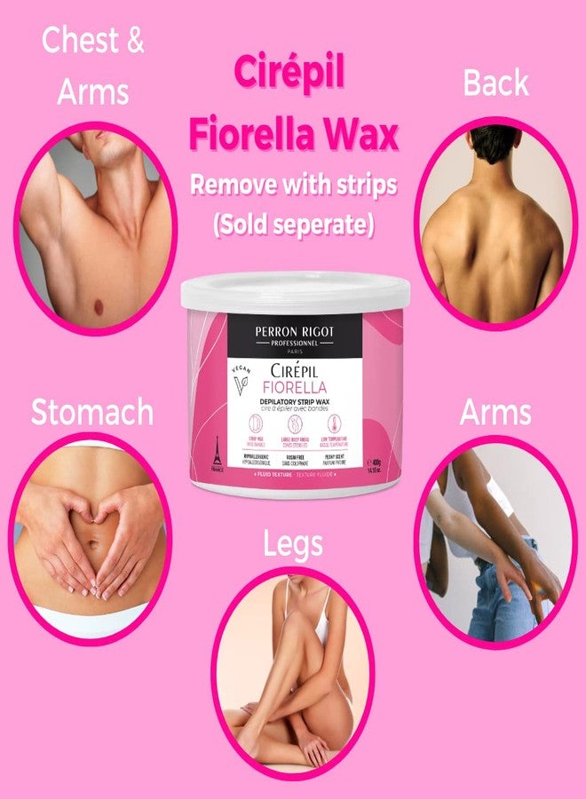 Cirepil - Fiorella - 400g - Soft Wax - Strips Needed/ 14.11 oz Wax Tin - High Performance Hypoallergenic, Removes Hair in One Pass - Ultra-Fluid Gel Texture & Easy to Apply - Perfect for Large Areas - Image 2