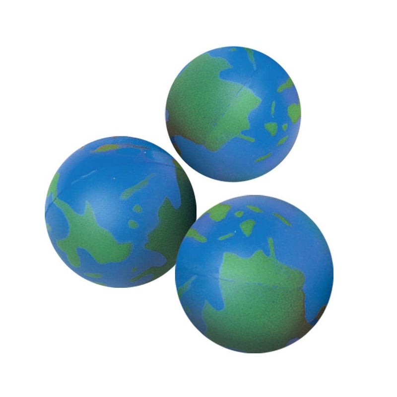 Rhode Island Novelty 2" Earth Stress Balls | Pack of 12 , Blue - Image 1
