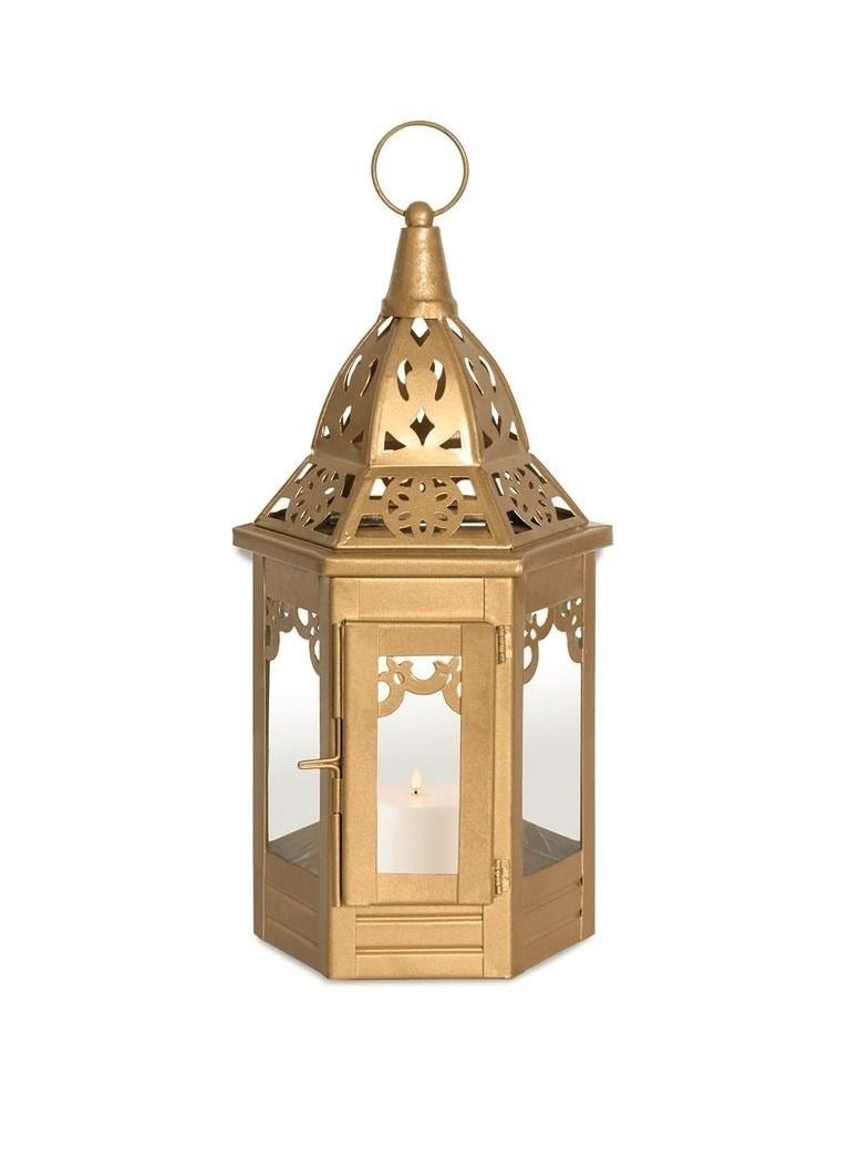 Ramadan gift and decor set: 2 illuminated lanterns, 2 Ramadan-designed pillows, 1 illuminated Ramadan moon, 4 scented candles  - Image 3