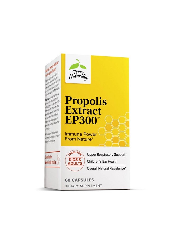 Terry Naturally Propolis Extract EP300 - Upper Respiratory & Immune System Support Supplement - Child & Adult Supplement with Bee Propolis Extract - 60 Capsules - Image 5