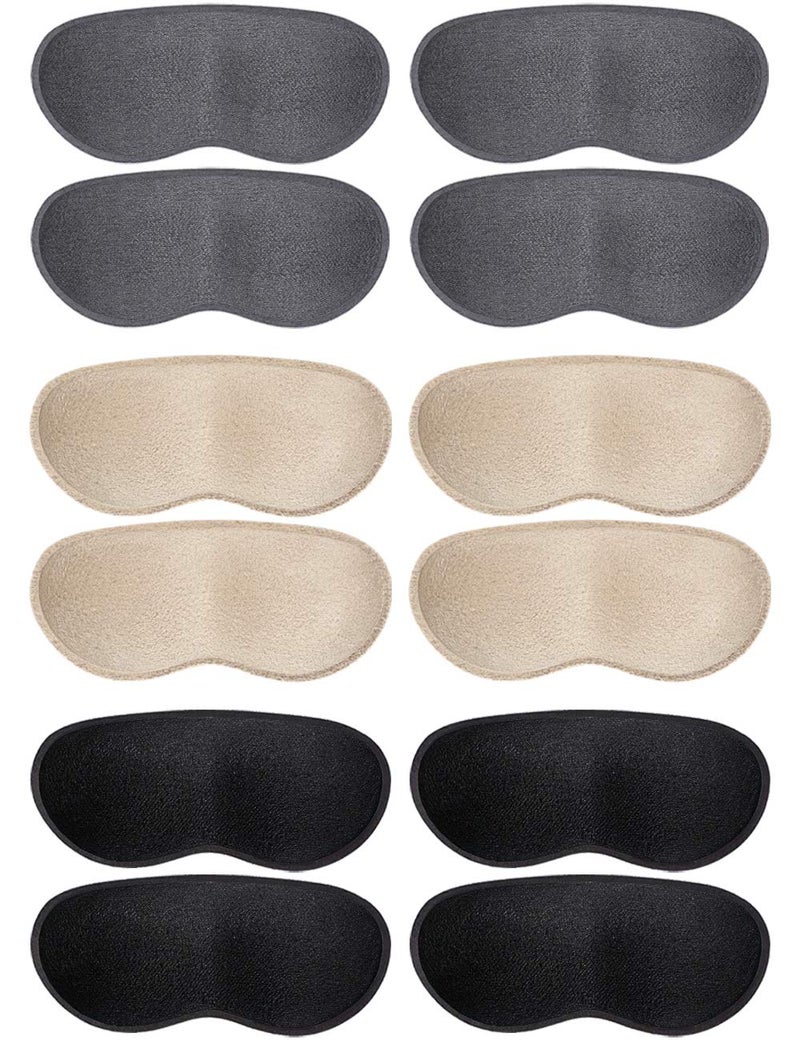 DrFoot Heel Grips for Women and Men SelfAdhesive Heel Cushion Inserts Prevent Slipping Improve Too Big Shoes Prevent Rubbing Blisters Foot Pain BeigeGreyBlack