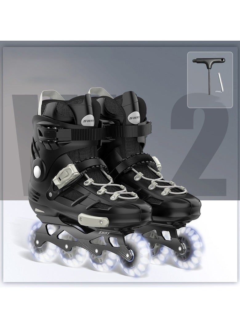 sway Roller Skate Shoes for Kids Adjustable Inline skates for Boys and Girls Beginners - Image 2