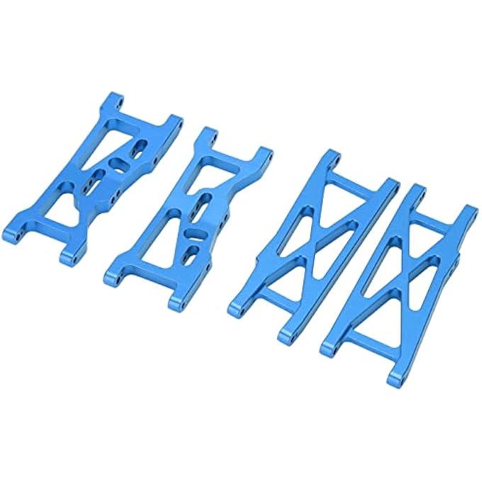 rayihni Durable Aluminum Front Rear Suspension Arms Set Cool Appearance For Losi 22S Sct Direct Replacement For Remote Control Car Enthusiasts Blue - Image 2