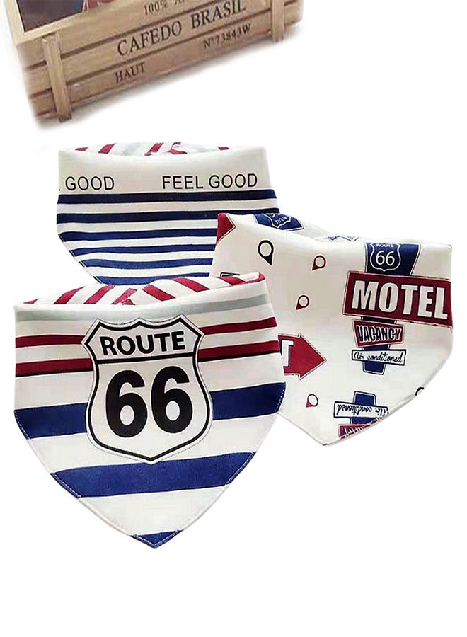 LITTLE SURPRISE BOX Little Surprise Box, 3PCS Set of Sports print premium adjustable snap button closure Bibs - Image 2