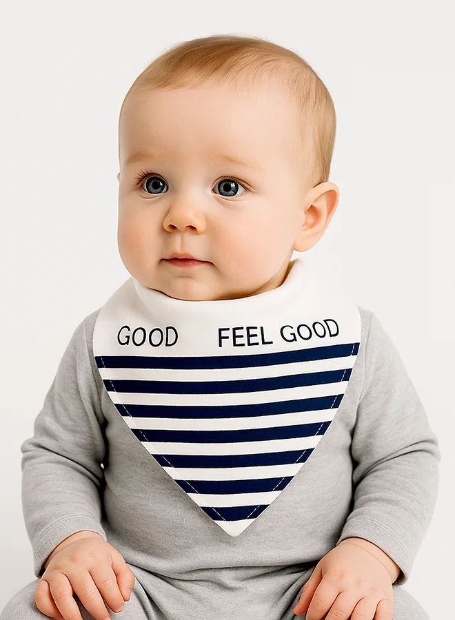 LITTLE SURPRISE BOX Little Surprise Box, 3PCS Set of Sports print premium adjustable snap button closure Bibs