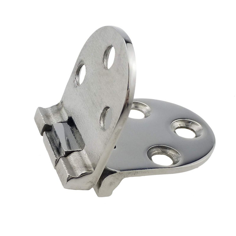NRC&XRC Marine Grade CAST Solid 316 SS Mirror Polished Door Hinges Marine Stainless Steel Heavy Duty 66MM x 29MM(2.6"*1.2") Pair for Boat, RVs - Image 4