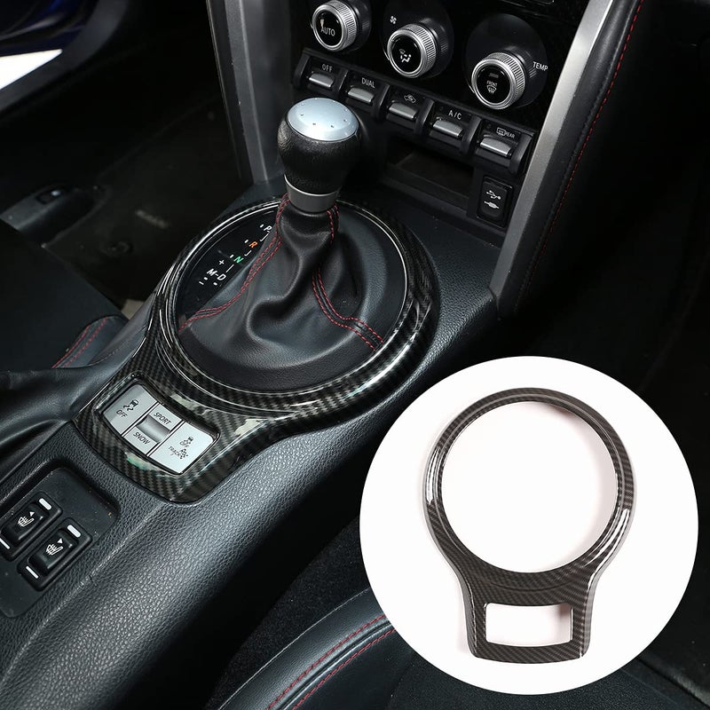 YIWANG Car Interior Gear Shift Frame Trim Sticker for Subaru BRZ Toyota 86 20132020 Accessories Carbon Fiber