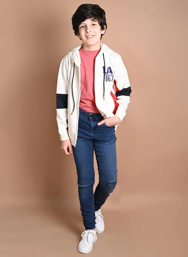 ليل بيكس Numeric Printed Full Sleeves Sweatshirt