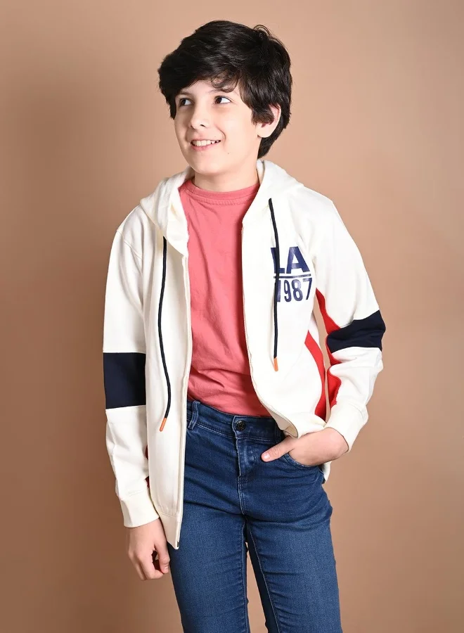 ليل بيكس Numeric Printed Full Sleeves Sweatshirt
