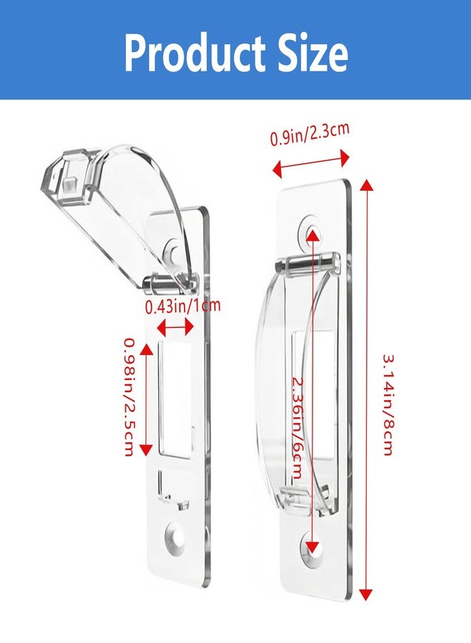 Smloplom Light Switch Guard, 2 Pack Clear Light Switch Lock, Light Switch Cover Guard, Child Proof Light switch cover, Prevent Children and Adults from Accidentally Turning Your Lights on or off - Image 2