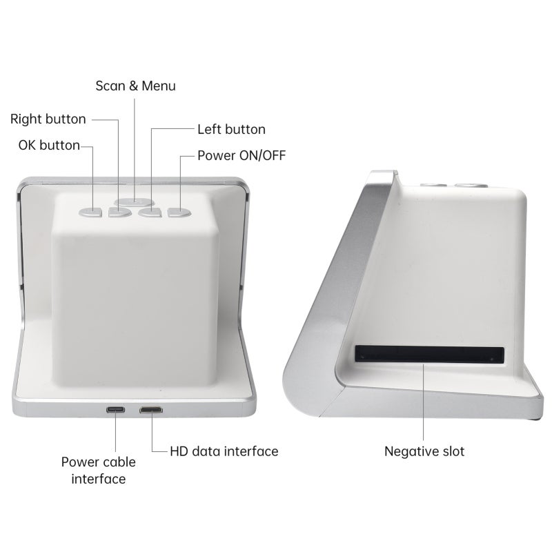 Film Scanner 14.0 Mega Pixels CMOS Sensor - Built-In 16GB Memory Slide Scanner for Home Photography Enthusiasts, Family And Film Collectors - Image 2