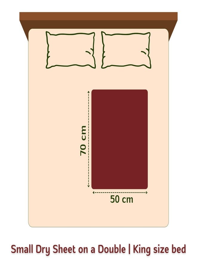 ملاءة فاسترورا الجافة المقاومة للماء للأطفال والكبار | ملاءة فائقة الامتصاص وسريعة الجفاف لحماية سرير الأطفال من التبول | وسادة سفلية من الصوف الناعم والمسامي، حصيرة لمنع التبول اللاإرادي، ملاءة سرير الأطفال (عبوة من قطعة واحدة | صغير | 70 × 50 سم) - Image 5