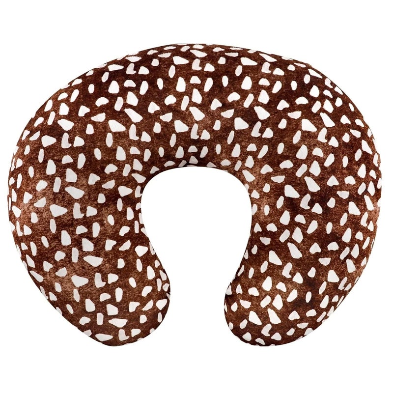 GFU Nursing Pillow Cover for Baby Boys and Girls Minky Breastfeeding Pillow Case for Newborn Soft Deer Skin Print Breastfeeding Pillow Slipcover Stretchy Feeding Cover - Image 1