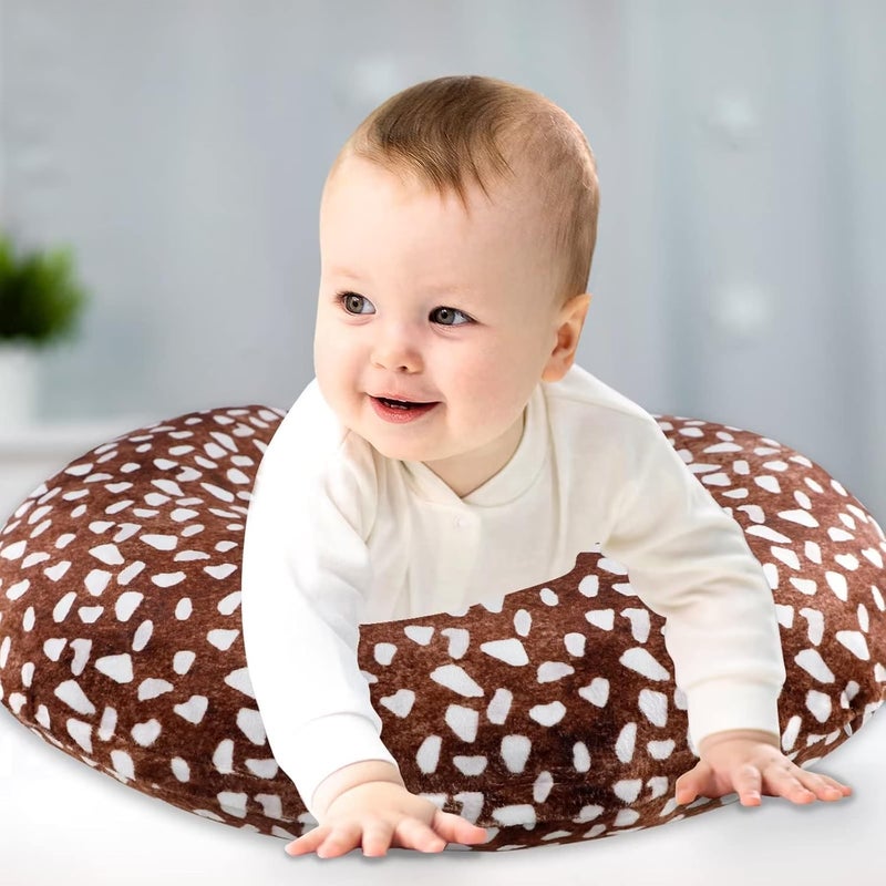 GFU Nursing Pillow Cover for Baby Boys and Girls Minky Breastfeeding Pillow Case for Newborn Soft Deer Skin Print Breastfeeding Pillow Slipcover Stretchy Feeding Cover - Image 2