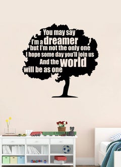 Spoil Your Wall You May Say Im A Dreamer Quote  Wall Decal - Wall Arts Home Décor - Wall Sticker, 70x70 cm by Spoil Your Wall  - Image 1