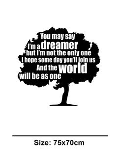 Spoil Your Wall You May Say Im A Dreamer Quote  Wall Decal - Wall Arts Home Décor - Wall Sticker, 70x70 cm by Spoil Your Wall  - Image 3
