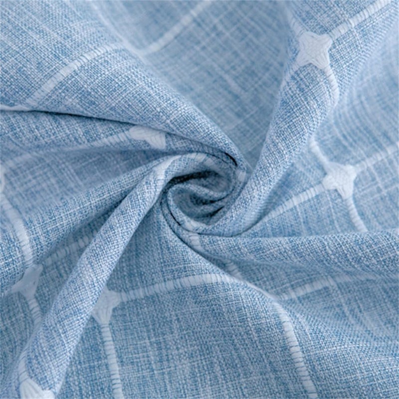 Utobanh Simple Bedside Table Tassel Cover Cloth, Tablecloth Cover Towel, Suitable for Bedside Table TV Microwave Washing Machine Refrigerator Dust Cover (light blue, 15.7 * 35.4 inches) - Image 3