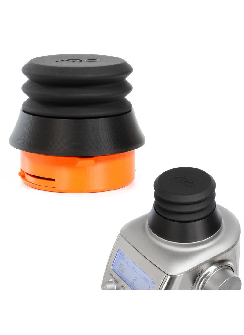 FusedLine FusedLine Single Dose Hopper with Silicone Bellows and AntiPopcorning Weight  Compatible with Breville Smart Grinder Pro  Black 