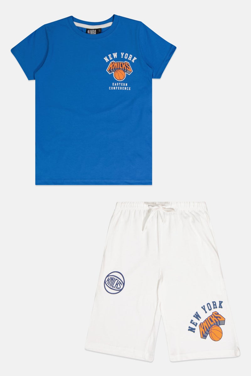 NBA Kids Boy 2 Pcs Graphic Print Top And Bottom Set, Multicolor - Image 3