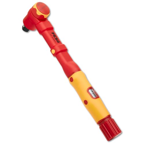 FESA Electrician Insulated Torque Wrench - 1000V Electrician Torque Wrench w/Easy Torque Adjustment & Scale Display - Each Insulated Wrench Has ID for Traceability (1/2" Drive, 10-50 Nm Range) - Image 1