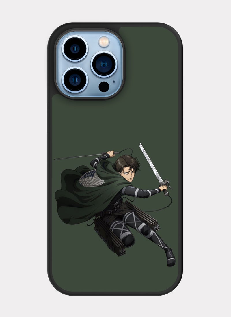 PXLAAT iPhone 13 Pro Max case cover Levi Ackerman Attack on Titan - Image 1