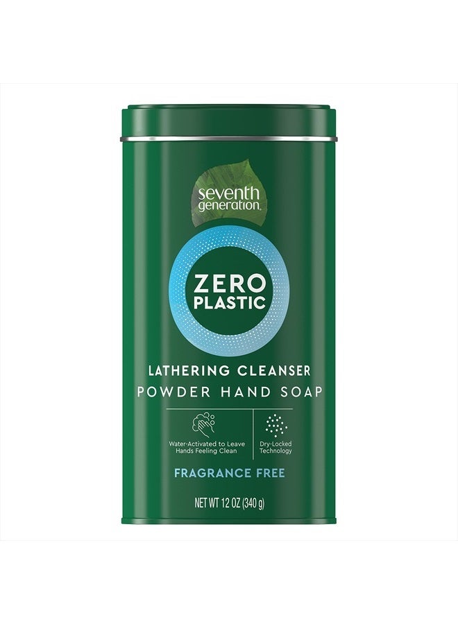 Seventh Generation Zero Plastic Powder Hand Soap, Fragrance Free, 12 oz - Image 1