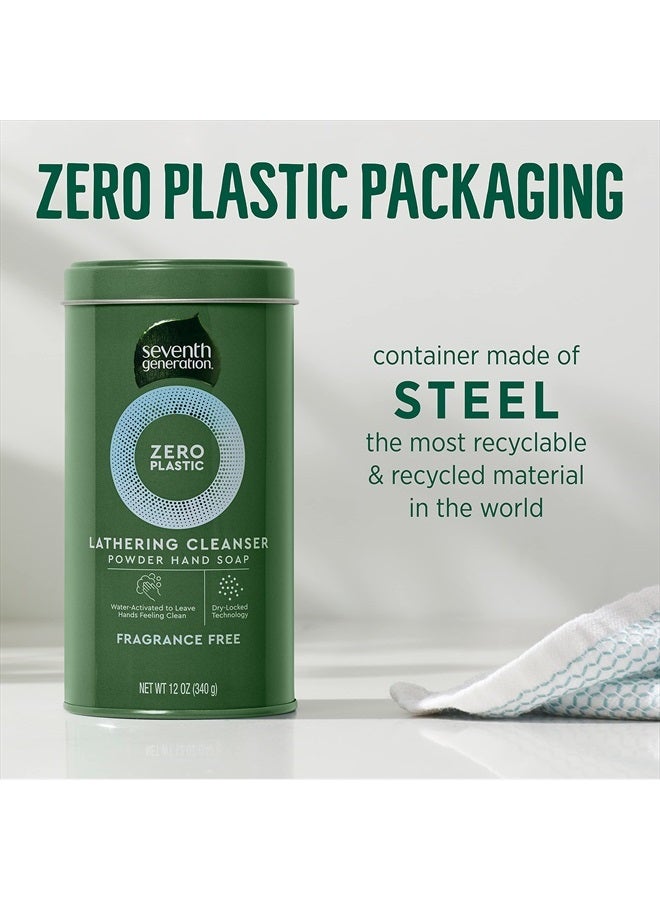 Seventh Generation Zero Plastic Powder Hand Soap, Fragrance Free, 12 oz - Image 3