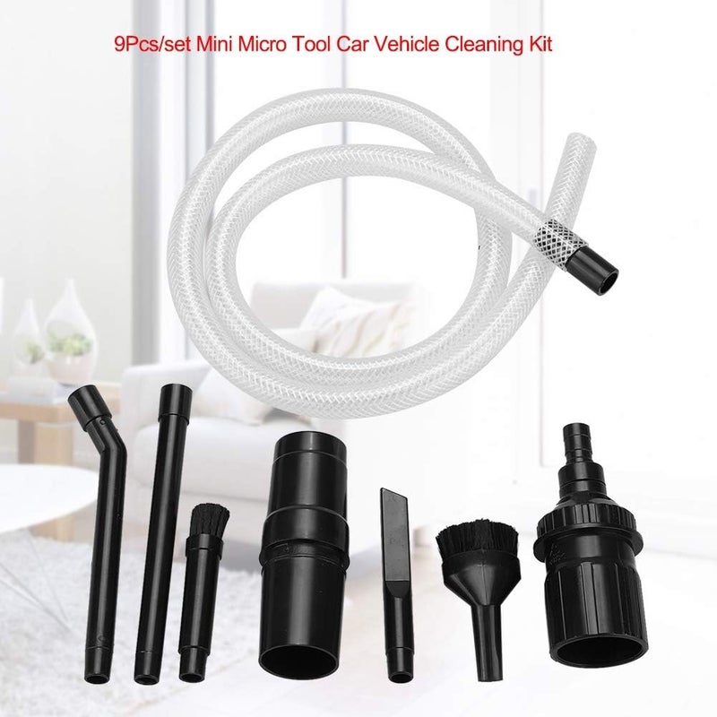 Zerodis 9 Pcs Micro Cleaning Kit Vacuum Cleaner Brush Dust Removal Tool Set - Image 4