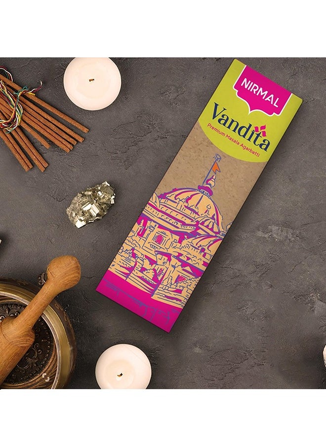 Nirmal Vandita Premium Fragrance Agarbatti (Pack of 2) 140 Incense Sticks  - Image 3