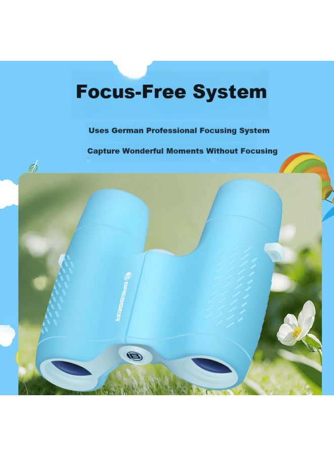 Bresser Germany Bresser 6x21 Fixed Focus Gray Binoculars For Children Ages 3-10 Compact Spring Festival Birthday Gift - Image 1