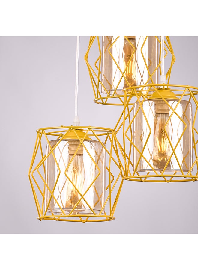 NAGAFA SHOP Three Yellow Drum Modern Ceiling Lamp-3Ry1036  - Image 2