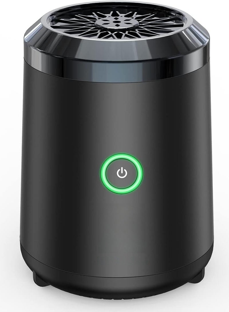 Electric Bakhoor Incense Burner – USB Type-C Rechargeable Oud Diffuser for Car & Home | Portable Mini Bukhoor Burner, Elegant Black Design, Compact & Travel-Friendly  - Image 1