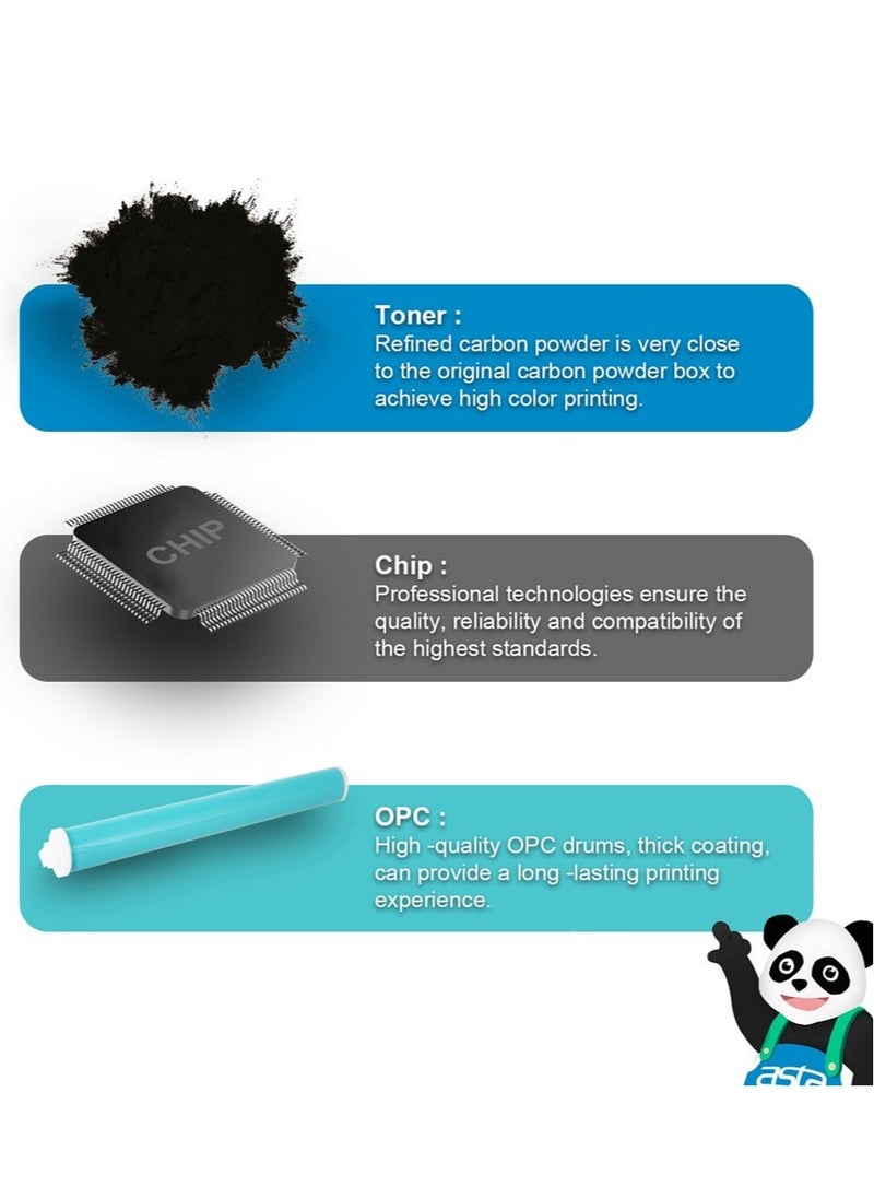 Asta - ASTA M428fdw Toner Cartridge 59A CF259A With Chip Compatible For HP LaserJet Enterprise MFP M430f M406dn Pro M304a M404n M404dn M404dw M428fdn M428dw Printer CF259 259A 59 - Image 1