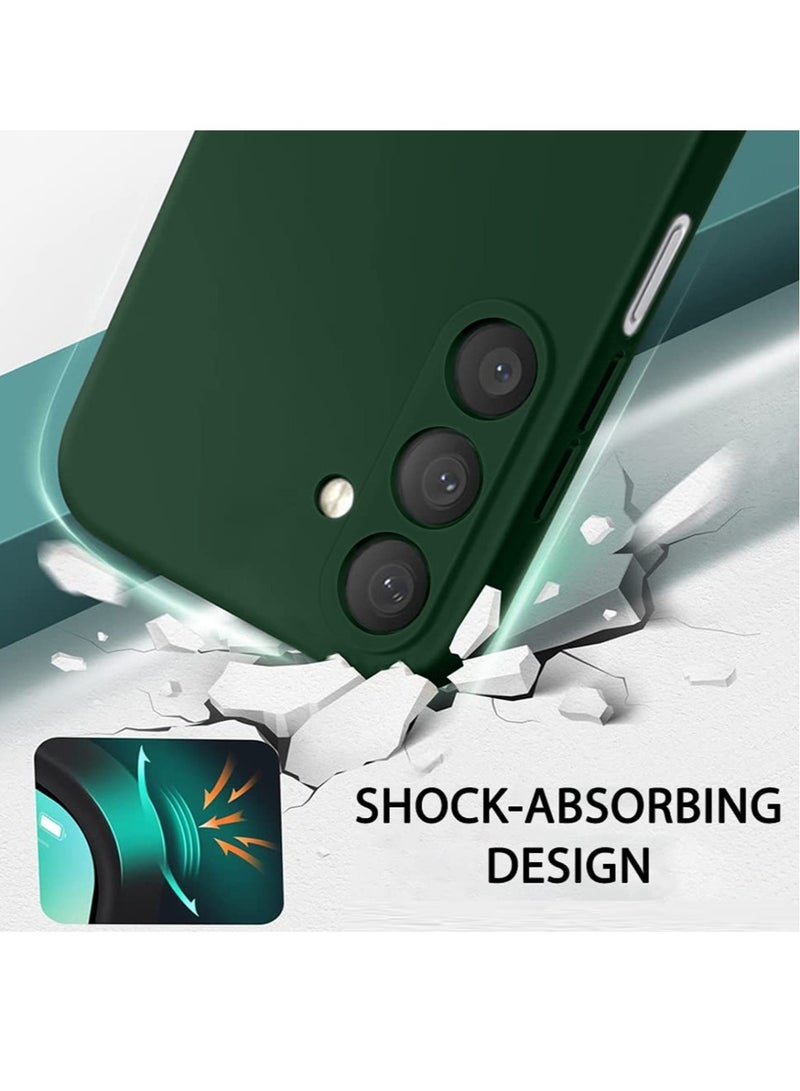 Techie غطاء خلفي أنيق من TPU سيليكون لهاتف سامسونج جالكسي M34 5G - تصميم نحيف، ناعم وسلس - أخضر داكن - Image 4