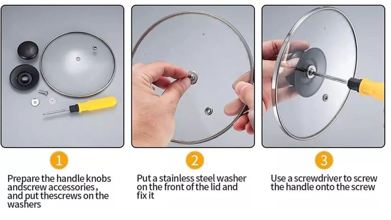 Zoov Glass Lid nob | Pack of 4 - Image 5