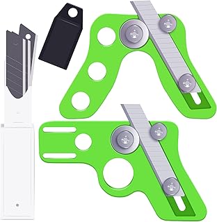 YINARONG YINARONG 2 Pieces Edge Banding Trimmer Veneer Edge Cutter Tool for Woodworking and 10 Piece Blade for Rounede Curved  - Image 1