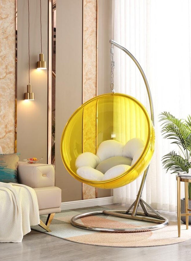 YULAN Indoor Swing Hanging Chair High Quality Hanging swing Acrylic Ball Bubble Chair With Stand