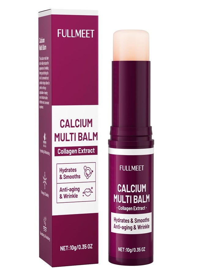 FullMeet Calcium Multi Balm, Calcium Volume Multi Balm, Wrinkle Core Stick, Korean Collagen Moisturing Stick, Anti-aging, Hydrating, Firming Skin, Suitable for Eyes, Neck, Face, 9g - Image 1