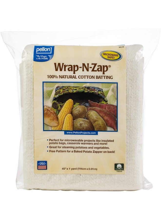 بيلون - حشوة من القطن الطبيعي بنسبة 100% من Wrap N Zap 5/عبوة 45 بوصة × 36 بوصة 5 عبوات - Image 1
