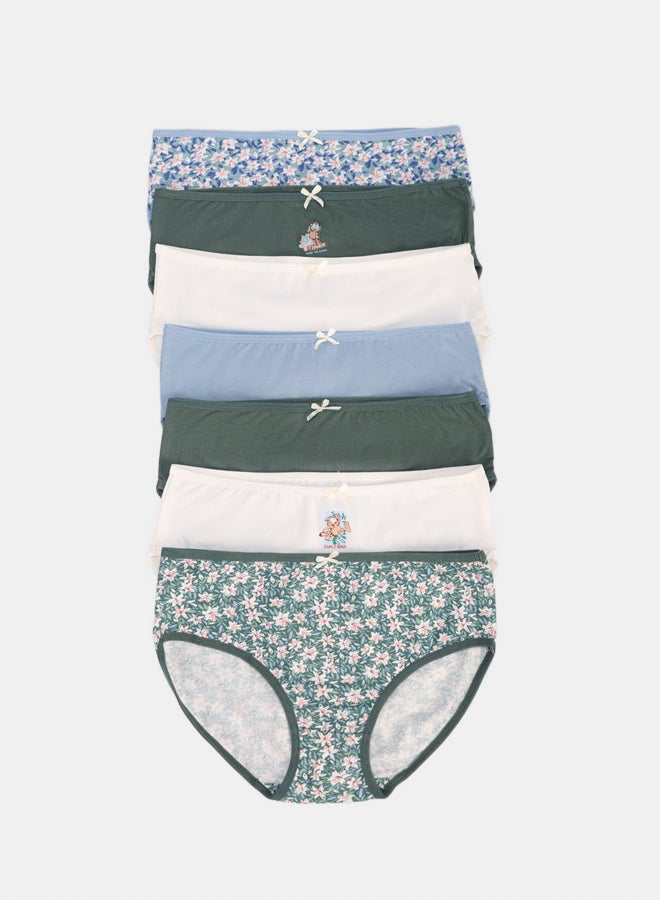 Carina Pack of 7 Girly Brief Panties - Image 1