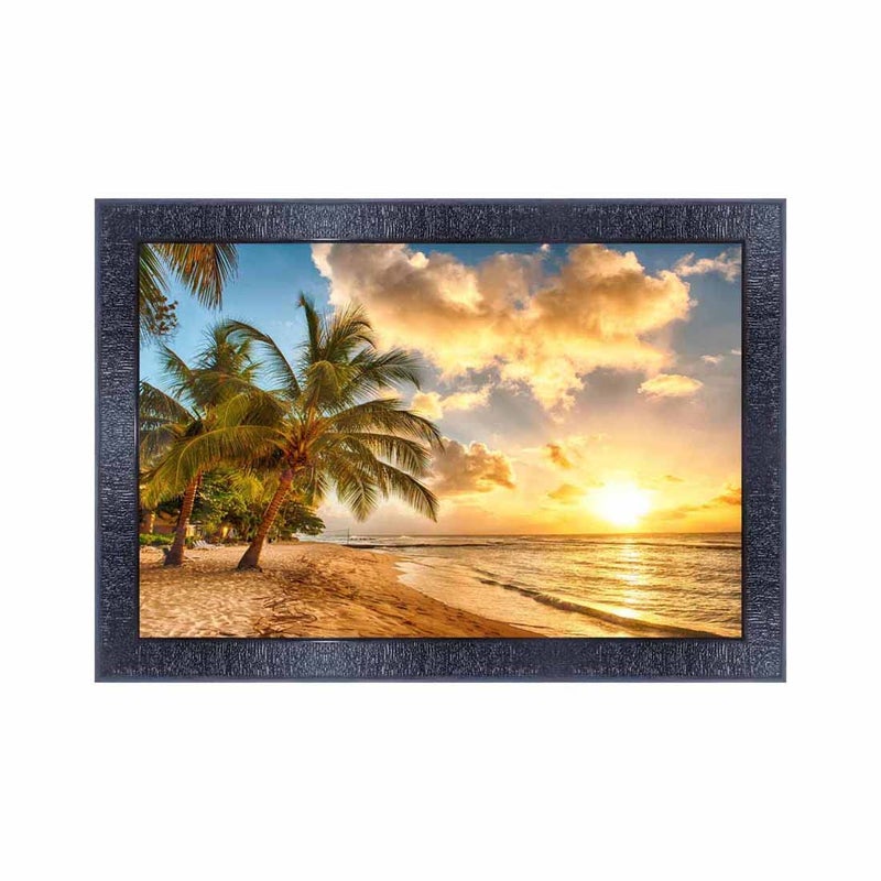 pnf Poster And Frames Natural Sunrise Landscape Scenery Wooden Photo Frame With Acrylic Sheet | Living, Bedroom | Home Decoration | Best Gifting Option (10 * 14inch,Multicolour,Synthetic) 11107 - Image 5