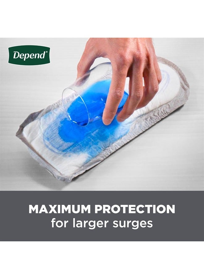 Depend - Incontinence Guards/Incontinence Pads for Men/Bladder Control Pads, Maximum Absorbency, 104 Count (2 Packs of 52), Packaging May Vary - Image 1