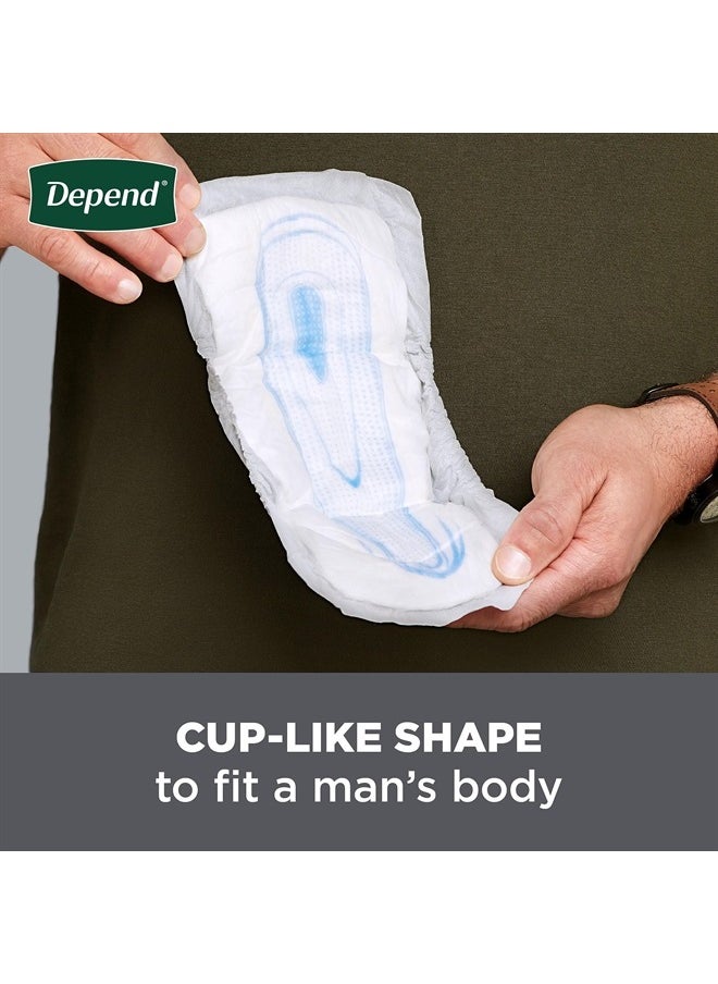 Depend - Incontinence Guards/Incontinence Pads for Men/Bladder Control Pads, Maximum Absorbency, 104 Count (2 Packs of 52), Packaging May Vary - Image 1