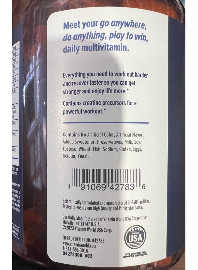 فيتامين وورلد ألترا 360 للرجال متعدد الرياضات (180) - Image 2