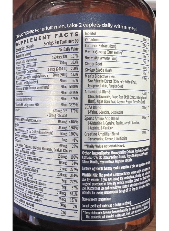 فيتامين وورلد ألترا 360 للرجال متعدد الرياضات (180) - Image 3