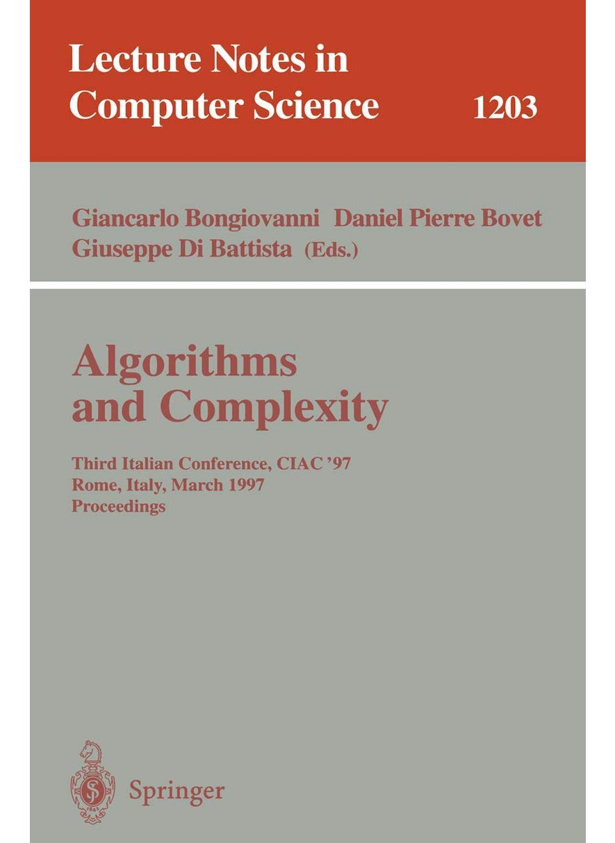 Algorithms and Complexity: Third Italian Conference, CIAC'97, Rome, Italy, March 12-14, 1997, Proceedings 