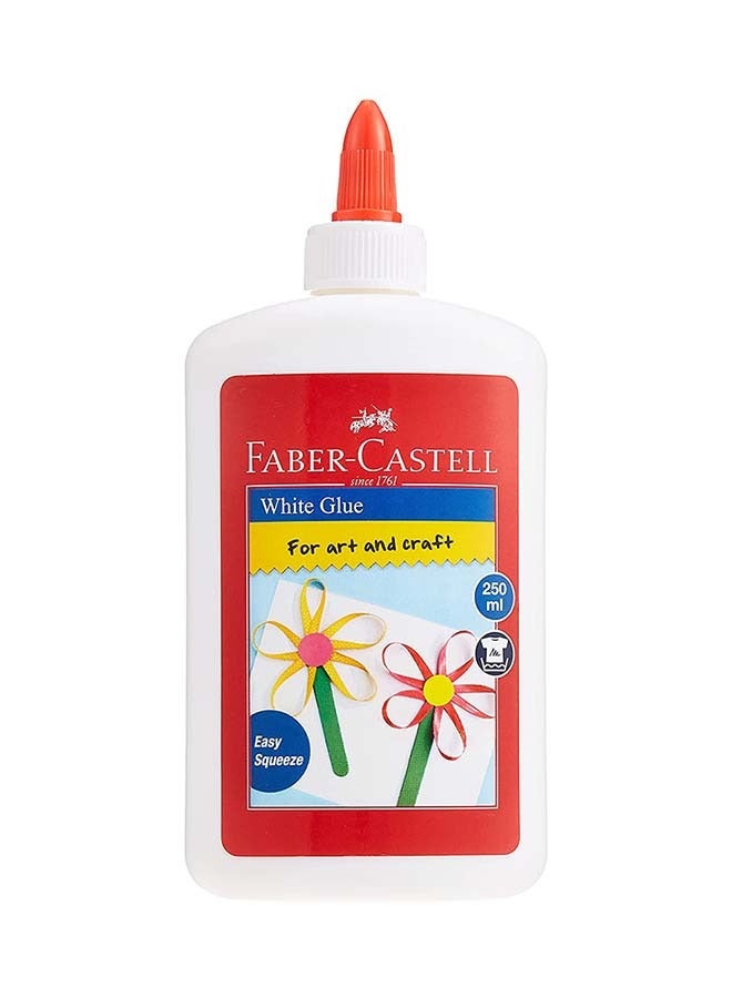 FABER-CASTELL 250ml White Glue Bottle For Art And Craft  Pack Of 2 - Image 3